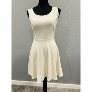 DNA Couture Ivory Sleeveless Fit and Flare Dress, Sz S, NWOT